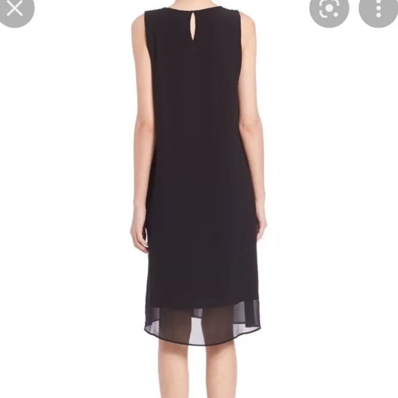 Eileen Fisher Silk Overlay Dress - Picture 4 of 5